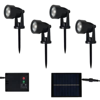 Outdoor spike lights for garden available