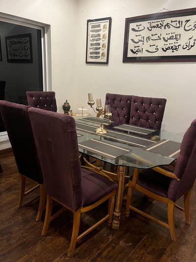 Dinning table with 6 chairs