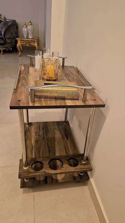 Wooden styled trolly