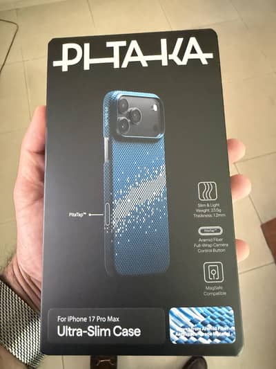 Iphone 17 pro max, original Pitaka carbon fiber case