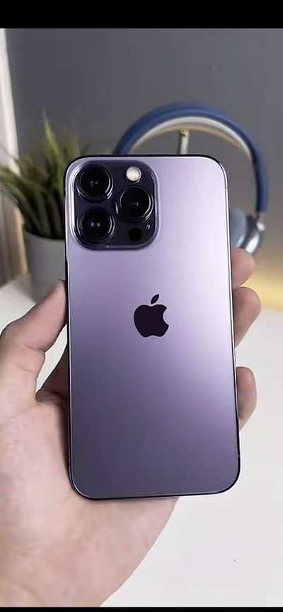 I phone 14 pro max jv purple clr 256gb