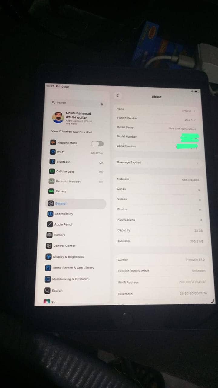 Ipad 8th Generation 32 gp 0