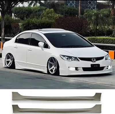 Civic 2008 body ki in fiber double layer as well as in plastic