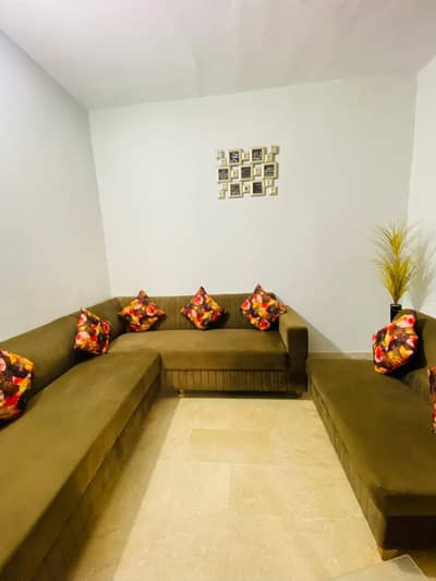 7 Seater Chenille Sofa Set - Stylish & Comfortable, Excellent Condi