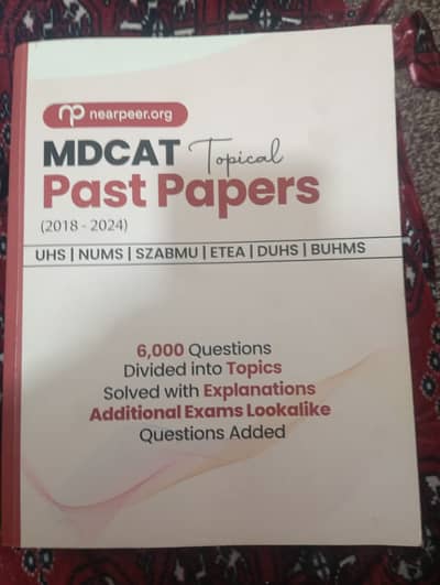 Nearpeer MDCAT Topical Past Papers (New Syllabus+Nums Extra Chapters)