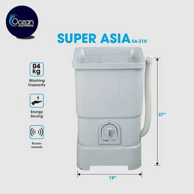 super asia SA-210 4kg washing machine  like new, very less used
