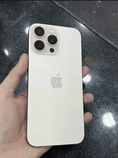 16 Pro Max desert titanium