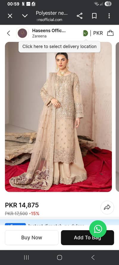 New box pack Haseens Dress