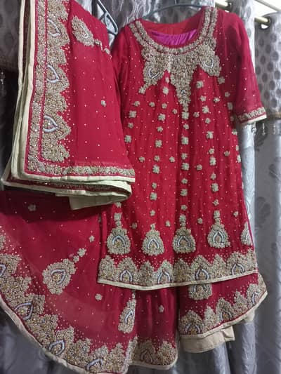bridal lahnga 1 time use WhatsApp py contact kren 03182413052