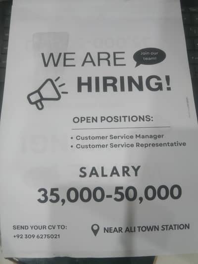 Urgent need customer service representative