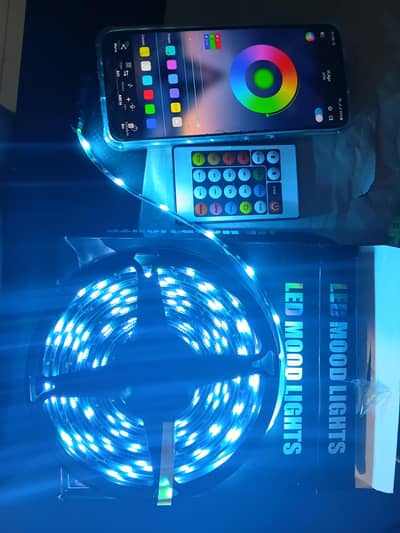 App controlled + remote RGB LED strip lights for celing