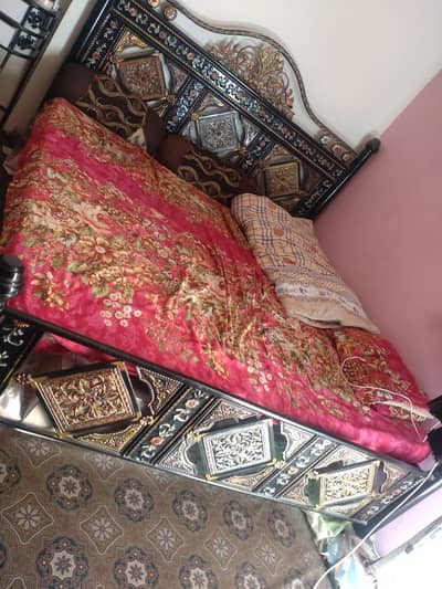 bed with dressing table without mattress