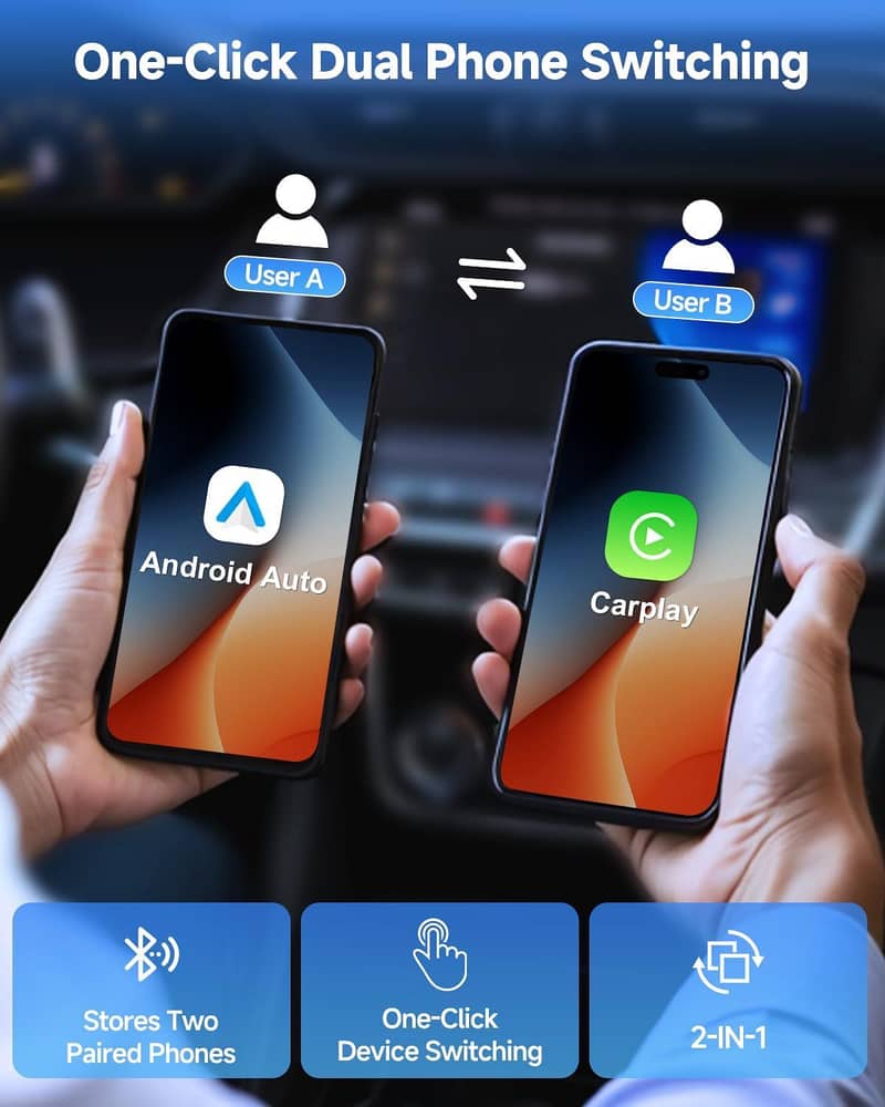 Wireless CarPlay & Android Auto Adapter 5