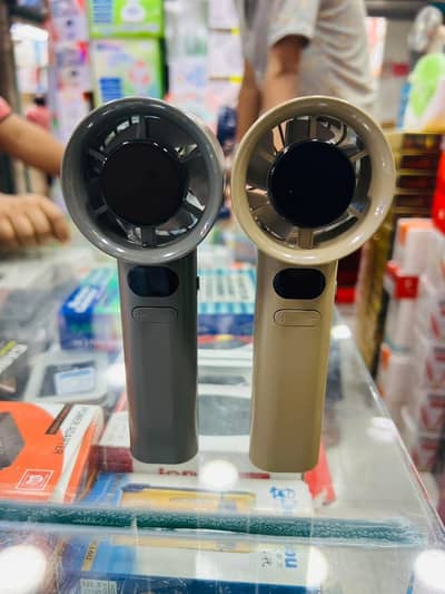 M11 Mini Handheld Fan USB Rechargeable Digital Display 120-Speed Turb