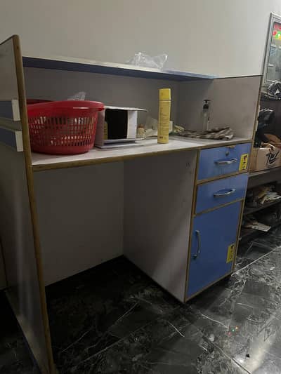 Wooden Cabinets + Reception Desk for Sale