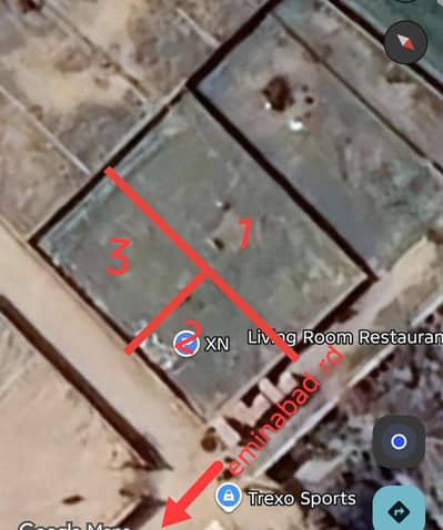 1 x 10 marla, 2 x 5 Marla lot- 9.65 lakh -eminbad road