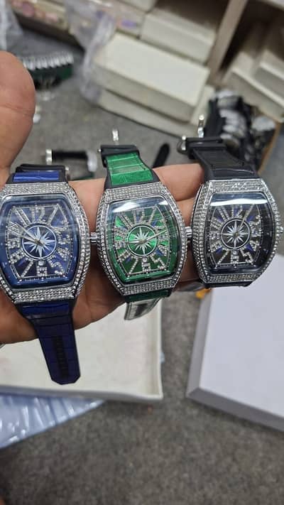 Premium Franck Muller Vanguard Style – Iced Out Yachting Edition