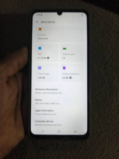 Vivoy04 Ram4+4+128 open box. 03004272584