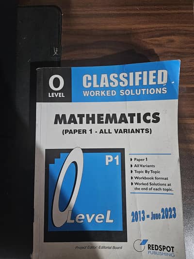 ORIGINAL MATHEMATICS (Paper 1 Past papers )