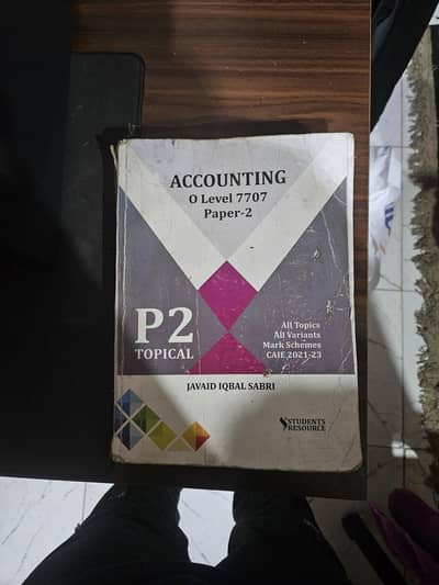 ACCOUNTING  7707 (Paper 2 Past paper)