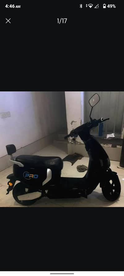 crown ev pro model black scooter120