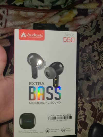 Audinonic 550 earbirds  26 hours play time