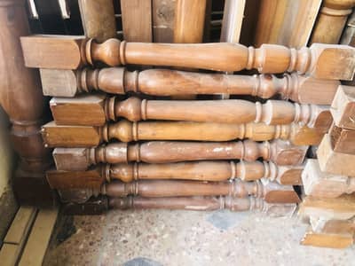 Wood realing stairs side realing