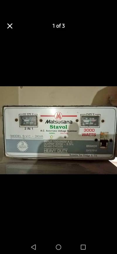 stabilizer 3000 Watts copper winding