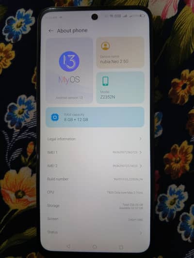 ZTE nubia neo 2 8gb 256gb