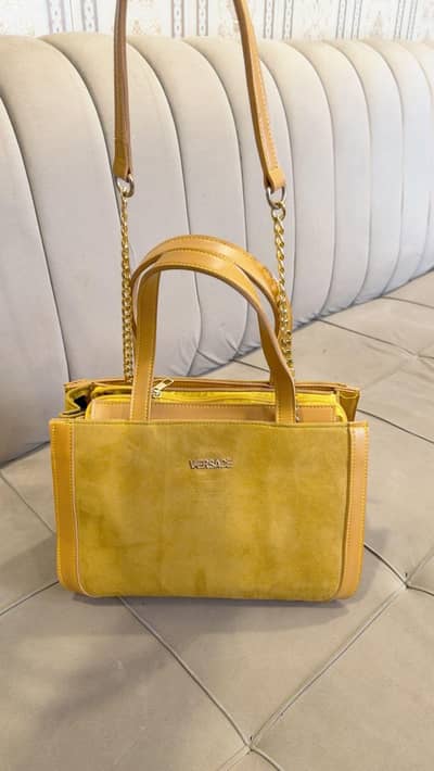 Versace  Camel Color Hand bag for women