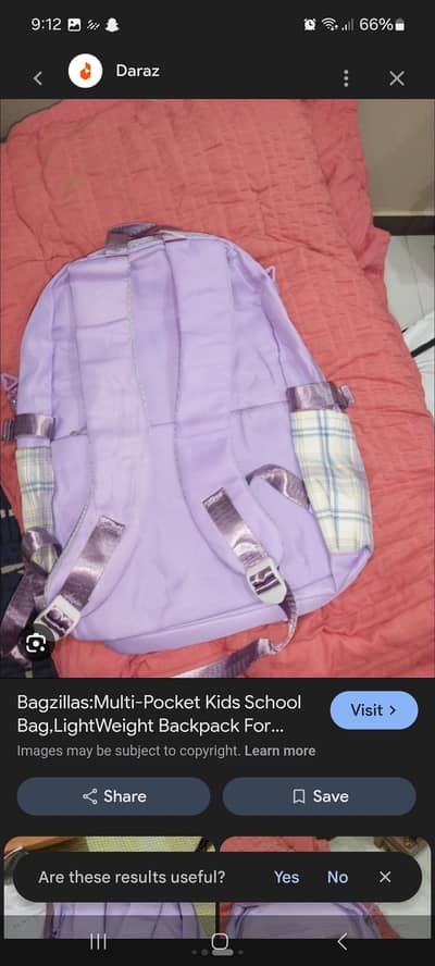 School backpack for girls