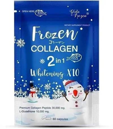 Frozen collagen whitening capsules 60ct for all skin types