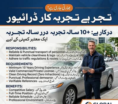 Driver Required for Company and personal