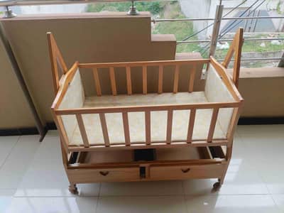 Baby Wooden Swing Cot