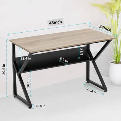 Wooden Computer Table, Study Table, 4ft x 2ft, Best Condition