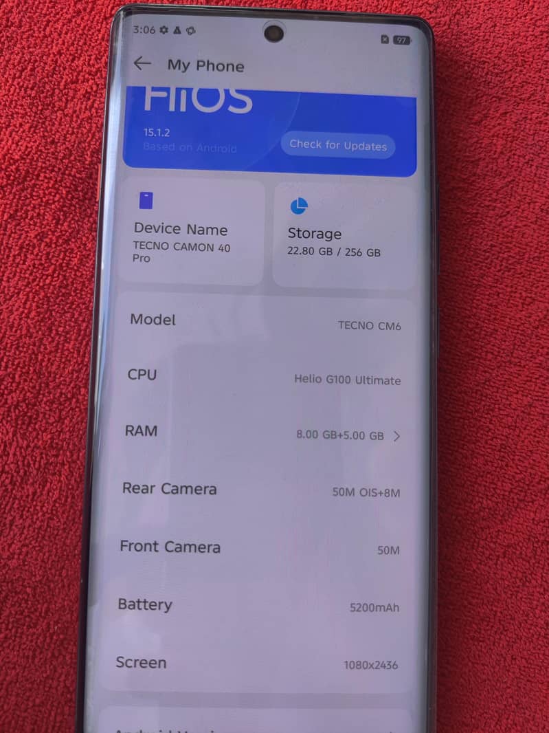 camon 40 pro 3