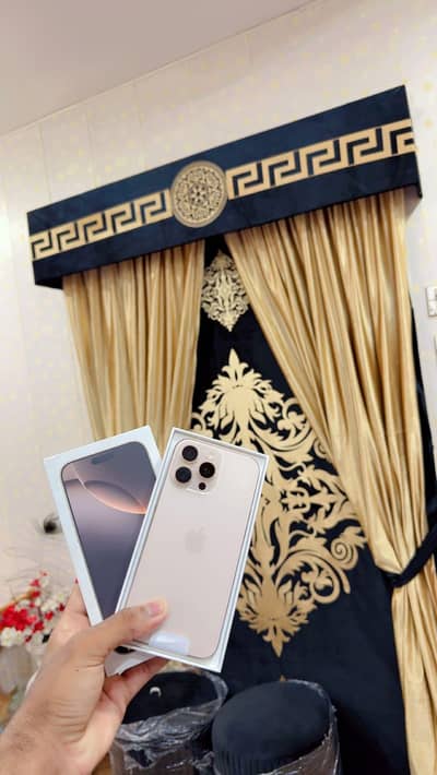 16 pro max battery health 100 cycle 124 JV  with box 10/10 condition