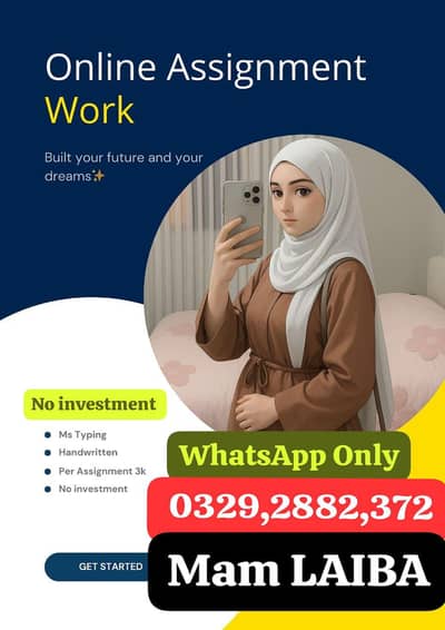 Assignment and Add posting work for freshers students and housewives