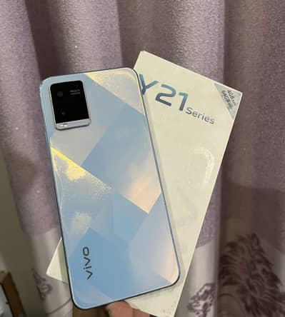 Vivo Y21 with box 4gb 64gb