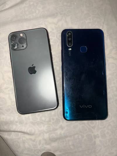 iPhone 11pro 256 and vivo y15