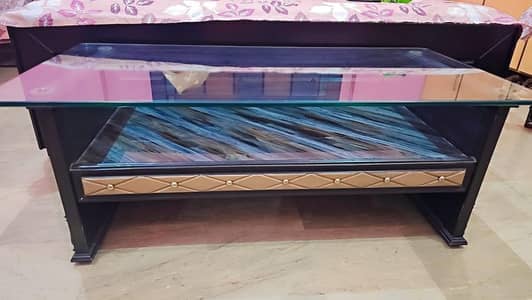 Centre Table with Glass Top