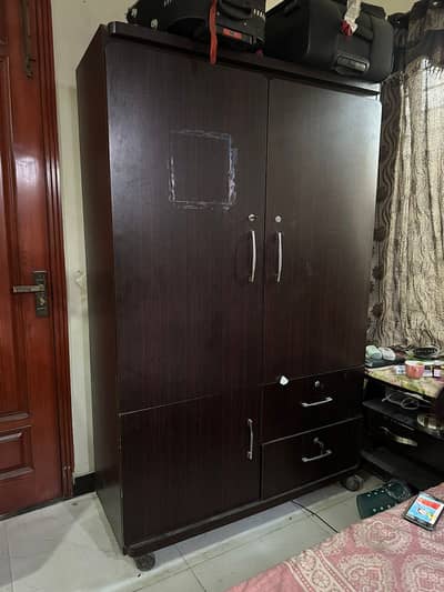 Wooden wardrobe