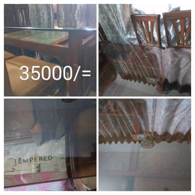 Dining table with 6 chairs