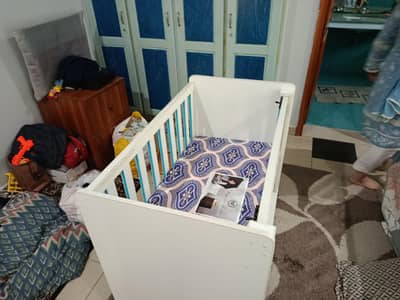 less than a month used baby Cot for sale