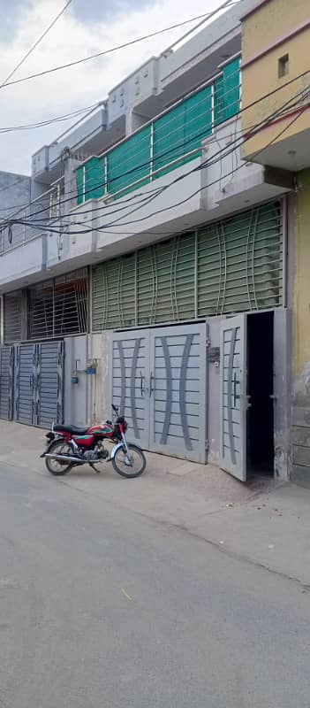 New Muslim town darbar Mehal road 5 mrla proper double story Marbl house urgent Sale wid gas mtr