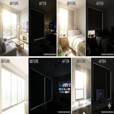 Blackout and Sun heat block blinds \ Wooden blind | Faux blind