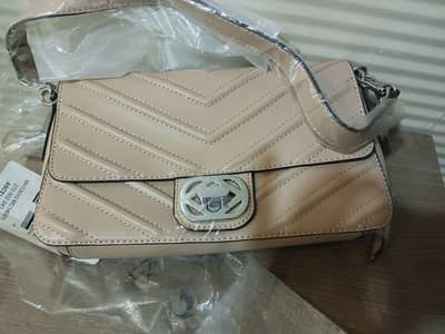 original Aldo Ascella hand bag in beige color