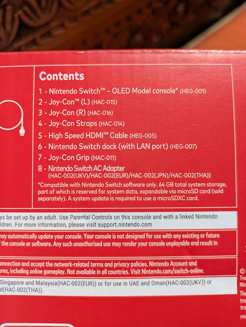 Nintendo switch OLED Model 4