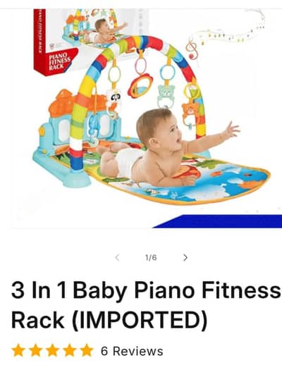 3 in 1 baby piano partially used