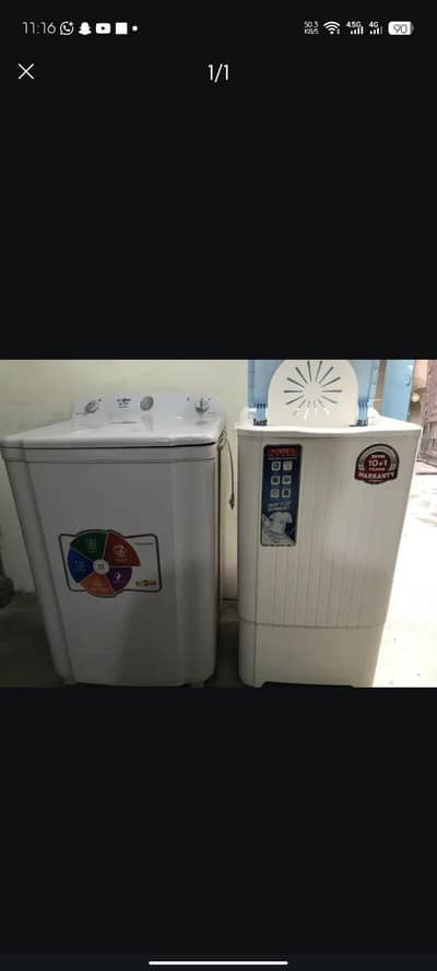 washing machine super Asia and spinner dryer royal 10 by 10 condition